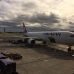 Waiting to board 767-300ER from HNL to PPG.