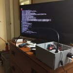 We live in the future:  Raspberry Pi computer plugged into hotel TV.