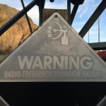 RF warning at White Alice site.  I resisted the urge to steal this sign.